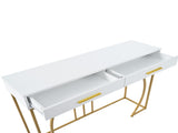 Console table, hallway table with 2 drawers, light luxury style side table, sofa table, 110x32x85 WF322522AAO