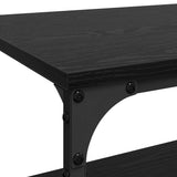 Kitchen Trolley Black Oak 60 x 41 x 76 cm Engineered Wood 883010