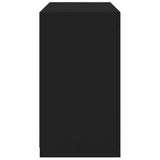 Sideboard with LED Lights Black 60.5x37x67 cm 836617