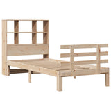 Bookcase Bed without Mattress 100x200cm Solid Wood Pine 3322753