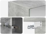 Bathroom Mirror Cabinet Concrete Grey 80 x 14.5 x 70 cm 889114