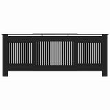 Radiator Cover 2 pcs Black 205 x 20.5 x 81.5cm Engineered Wood 3403238
