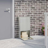 Parcel Drop Box Silver 44 x 22 x 82 cm Galvanised Steel 874924