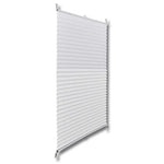 ZNTS Plisse Blind 100x200cm White Pleated Blind 240612