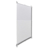 ZNTS Plisse Blind 100x200cm White Pleated Blind 240612