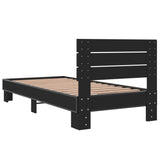 Bed Frame without Mattress Black 90x200 cm 845742