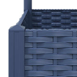 Garden Planter with Trellis Blue Grey 80x40x136 cm PP 318251