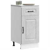 Kitchen Base Cabinet Kalmar Concrete Grey Engineered Wood 853471