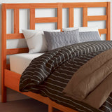 Headboard Wax Brown 150 cm Solid Wood Pine 844262