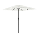 Garden Parasol with Steel Pole White 248x248x248 cm 4005092