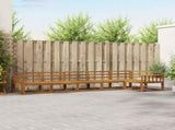 Outdoor Sofa Set 6 pcs Natural Solid Acacia Wood 3367642