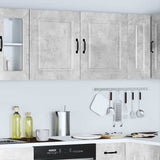 Kitchen Wall Cabinets 2 pcs Kalmar Concrete Grey Engineered Wood 853566