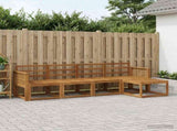 Outdoor Sofa Set 5 pcs Natural Solid Acacia Wood 3385135