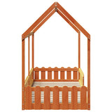 Kids' House Bed Frame without Mattress Wax Brown 90x200 cm 850688