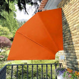 Collapsible Balcony Side Awning Terracotta 210x210 cm 41579
