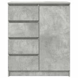 Sideboard with Drawers Concrete Grey 71x35x84 cm Engineered Wood 861583