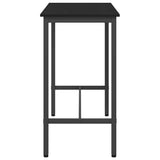 Table Black Oak 100 x 50 x 90.5 cm Engineered Wood and Steel 873732