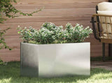 Garden Planter Galvanised Steel 50 x 32 x 40 cm 876355