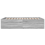 Bed Frame without Mattress Grey Sonoma 140x190 cm 3280942