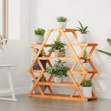 Flower Stand 110x25x105 cm Solid Wood Fir 362878