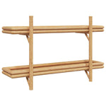 Wall Shelf with Shelf Brown 100 x 26 x 60 cm Bamboo 4107162