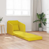 Sofa Bed Yellow 65 x 80 x 83 cm Velvet 4106653