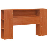 Bed Frame with Storage Headboard Wax Brown 140 x 190 cm 3423794