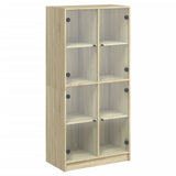 Highboard with Doors Sonoma Oak 68x37x142 cm Engineered Wood 3295859