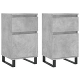 Sideboards 2 pcs Concrete Grey 40x35x70 cm Engineered Wood 831173