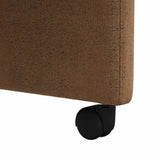 Dining Chairs with Wheels 2 pcs Brown 57 x 67 x 98 cm 42017896