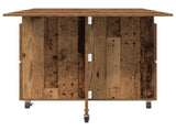Dinning Table 2 pcs 140 x 80 x 77 cm Engineered Wood Old Wood 3424938