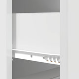 Drawer Cabinet High Gloss White 33 x 34.5 x 87 cm 895769