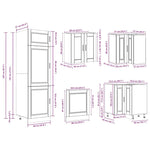 ZNTS 14 Piece Kitchen Cabinet Set Porto White Engineered Wood 3314991