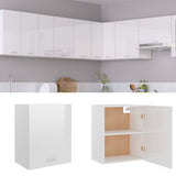 Hanging Cabinet Lyon High Gloss White 50x31x60 cm Engineered Wood 801265
