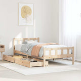 Bed Frame without Mattress 100x200 cm Solid Wood Pine 3301575