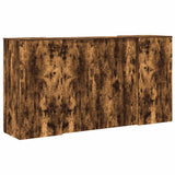 Reception Desk Smoked Oak 200x50x103,5 cm Engineered Wood 3324182