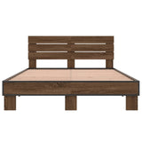 Bed Frame without Mattress Brown Oak 120x200 cm 3280156