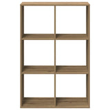 Room Divider Bookcase Artisan Oak 69.5x29x103.5 cm Engineered Wood 858020