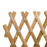 Expandable Trellis Fence 2 pcs Light Brown 100 x 105 cm Bamboo 42028067