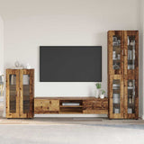 TV Cabinet Set with Shelf FLORIN 3 pcs Old Wood Engineered Wood 3397962