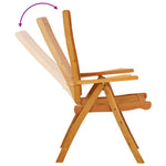 ZNTS Folding Garden Chairs 2 pcs Solid Wood Eucalyptus 316069