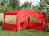 Party Tent Red 250 x 250 x 240 cm PE and Steel 42032996
