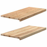 Window Sills 2 pcs Untreated 90x40x2 cm Solid Wood Oak 4009119