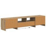 5 Piece LED TV Cabinet Artisan Oak Engineered Wood 3417014
