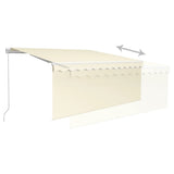 Manual Retractable Awning with Blind 3.5x2.5m Cream 3069277