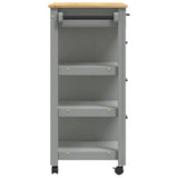 Kitchen Trolley MONZA 84x40x88.5 cm Solid Wood Pine 376113