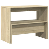 3 Piece Dining Table and Bench set Sonoma Oak Engineered Wood 855532