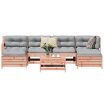 7 Piece Garden Sofa Set Solid Wood Douglas Fir 3250990