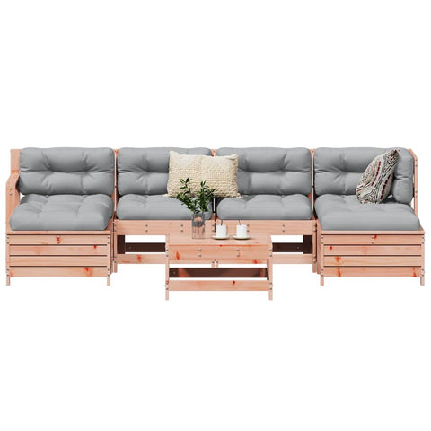 7 Piece Garden Sofa Set Solid Wood Douglas Fir 3250990