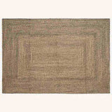 Area Rugs Natural and Black 240 x 340 cm Jute 42010506